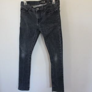 RUDE Men's 30/32 Super Skinny Jeans DARK GREY